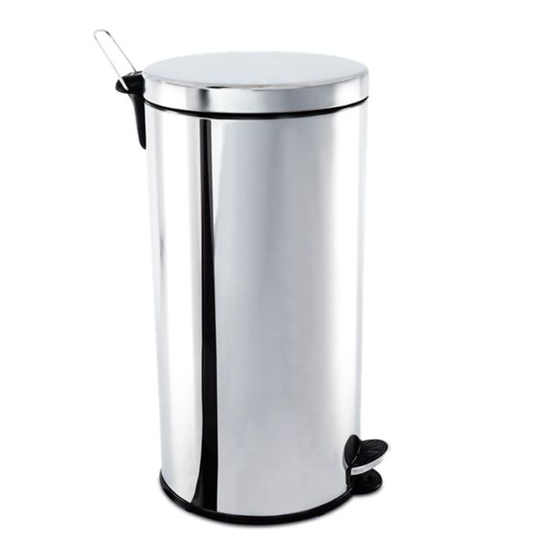 Lixeira com Pedal e Balde Brinox Decorline 30 Litros Aço Inoxidável Inox