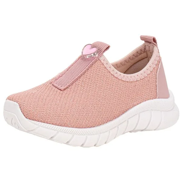 Tênis Infantil Feminino Slip On Nayarinha 448 ROSA 21