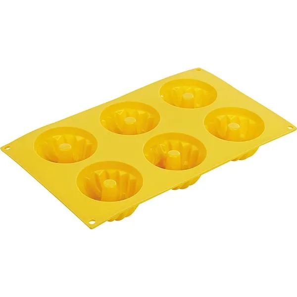 Forma de Cupcakes Cazza Bakery Silicone com 6 Cavidades Sortida