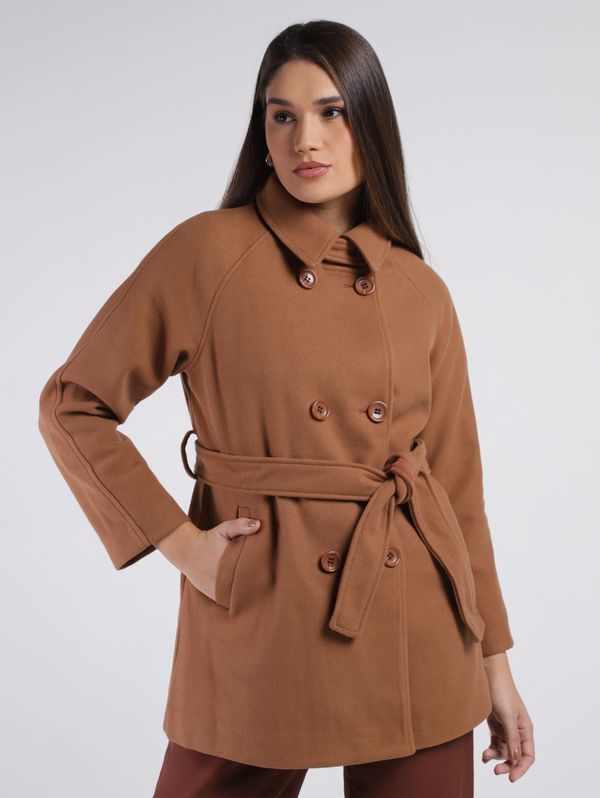 Casaco Longo Feminino CARAMELO GG