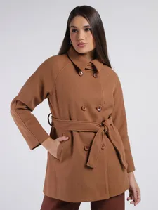 Casaco Longo Feminino CARAMELO GG