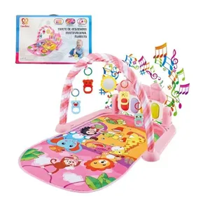 Tapete de Atividades Musical Tapete Musical Floresta Rosa para Bebê com Piano Interativo e Móbiles Sensoriais Rosa OEM Tapete de Atividades Musical Tapete Musical Floresta Rosa para Bebê com Piano Interativo Rosa OEM