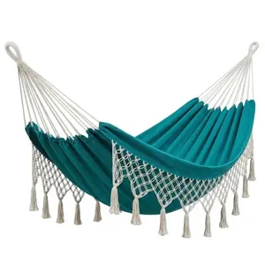 Rede de Dormir e Descanso Baumon Rio Juruá 200x150cm Algodão Verde OP15