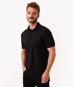 polo comfort básica de piquet - preto P