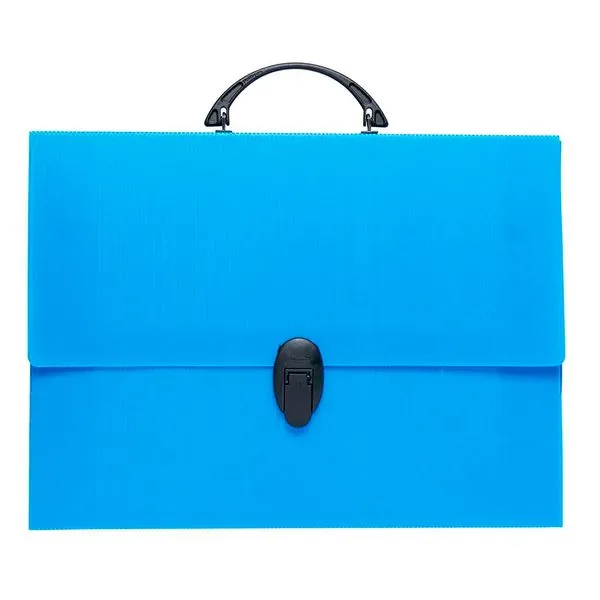 Maleta 205 com Alça e Fecho Novaonda Plástico Azul - Polibrás