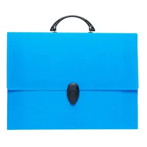 Maleta 205 com Alça e Fecho Novaonda Plástico Azul - Polibrás