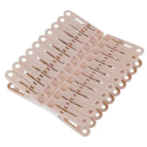 Conjunto 20 Prendedores Uz Utilidades 7016 Bege