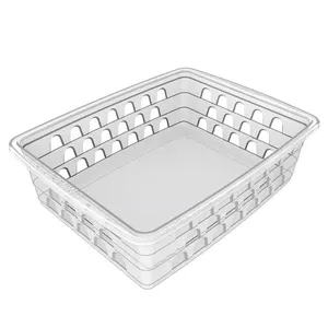 Cesto Multiuso Médio Plástico Transparente 20x15,5x6,5 1118 - Uninjet