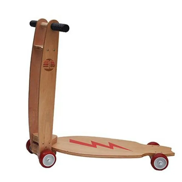 Woodnete - Patinete De Madeira Com 4 Rodas - Camará