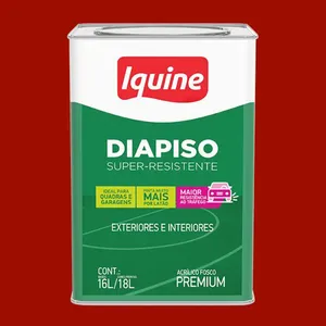 Tinta Premium Acrílica Fosco Piso 18L Diapiso Iquine Tinta Premium Acrílica Fosco Piso Vermelho 18L Diapiso