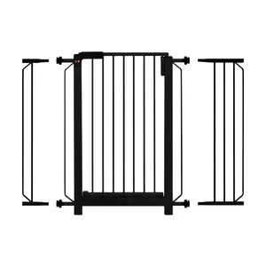 Grade Porta Plus Preta Tubline 70cm com Extensor 10cm e 20cm Único