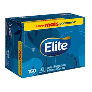 Lenço De Papel Folha Dupla Elite 150 Folhas Leve Mais Pague Menos
