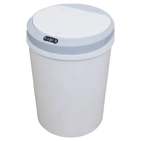 Lixeira Automática Recarregável de PVC 12 Litros Branca - LIX-013 - STILLUS HOME