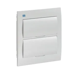 Quadro Distribuição Embutir 24 Disjuntores sem Barramento Weg Quadro PVC Disjuntor Embutir sem Barramento para 24 Disjuntores Branco