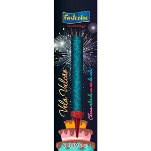 Vela Vulcão Festcolor Azul (MP)