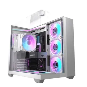 Gabinete Gamer Darkflash TH285 ATX Lateral de Vidro ARGB Branco