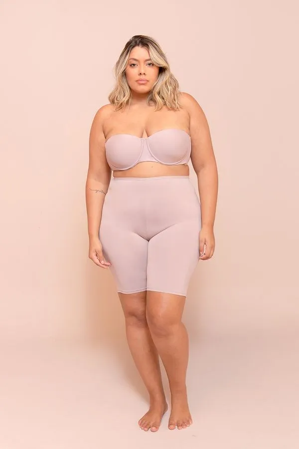 Kit 2 Bermudas Anti Atrito Plus Size Nude-EXG