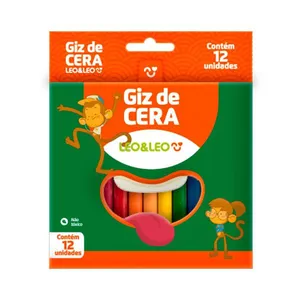 Giz Cera Leonora Fino 12 Cores Vibrantes