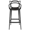 Kit Com 4 Banqueta Média Masters Allegra - 66 Cm - Preto Preto