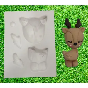Molde Silicone Bosque Cervo Veado Veadinho 3D