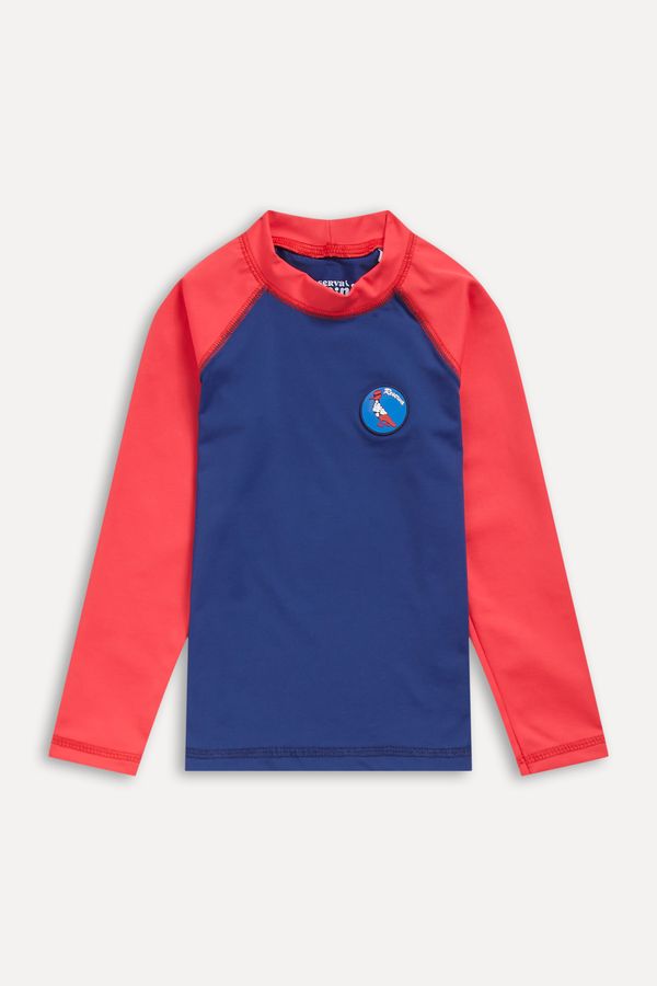 Camiseta Mini Manga Longa Uv Lisa Marinho - 14