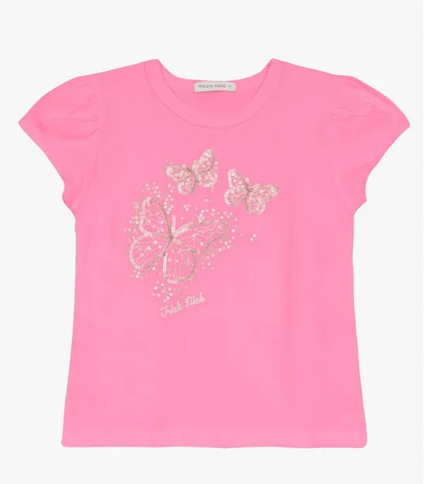 Blusa feminina em Cotton Leve Trick Nick Rosa 4 / Rosa