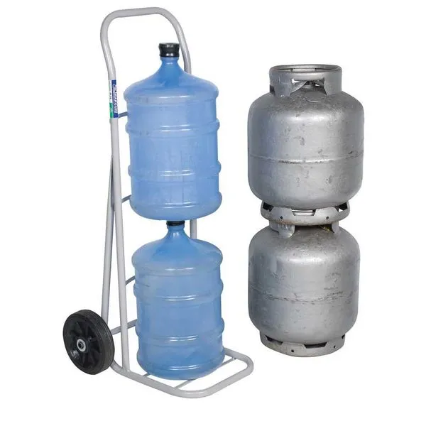 Carro Tubular para Gás/Água 24x34cm Roda Borracha Maciça 60Kg - MARCON