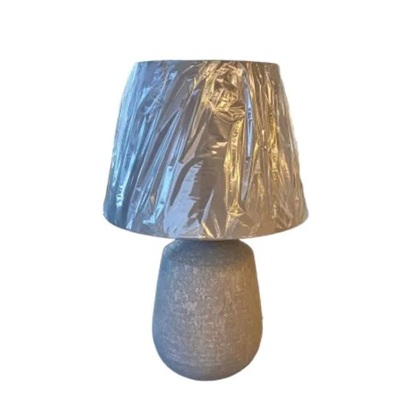 Abajur Aria AB-ARIA-18CM para 1 Lâmpada E27 em Cerâmica com Cúpula 30cm e Cabo 180cm GMH Abajur Aria AB-ARIA-18CM para Lâmpada E27 em Cerâmica com Cúpula 30cm GMH