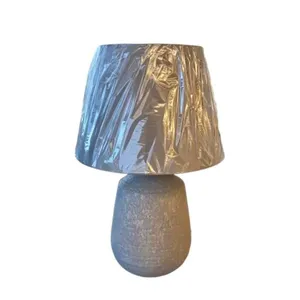 Abajur Aria AB-ARIA-18CM para 1 Lâmpada E27 em Cerâmica com Cúpula 30cm e Cabo 180cm GMH Abajur Aria AB-ARIA-18CM para Lâmpada E27 em Cerâmica com Cúpula 30cm GMH
