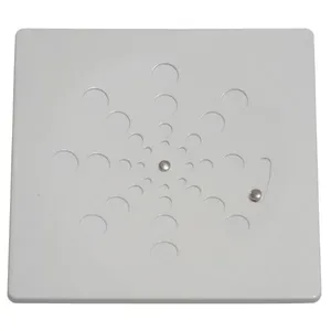 Ralo Grelha Quadrada 15cm Branca Sem Caixilho Com Fecho - ESTILMAX
