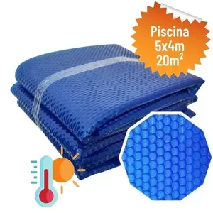 Capa Térmica Bolha 300 Micras para Piscina 5x4M 20m2 com Tratamento UV Sol e Água Piscinas e Acessórios Capa Térmica Bolha 300 Micras Piscina 5x4M 20m2 Tratamento UV Sol e Água