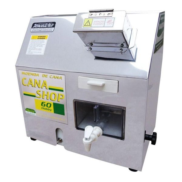Moenda De Cana Maqtron 60 Litros Rolo De Inox Profissional Não Respinga 220V
