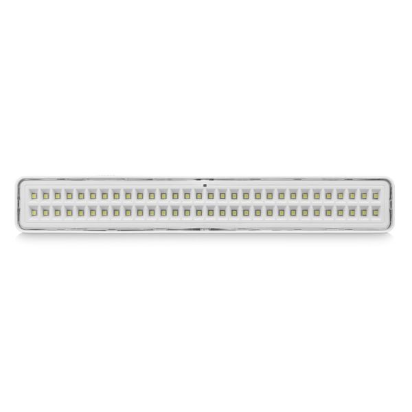 Luminária de Emergência LED Barra Branca 4W Bivolt Elgin Luminária de Emergência LED Barra Branca 4W Luz Branca 300 lúmens