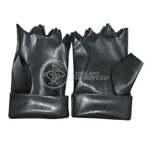 Luvas para Cosplay Kakashi Hatake em Couro 16CM X 14,5CM Par Preto Smart Bracelet