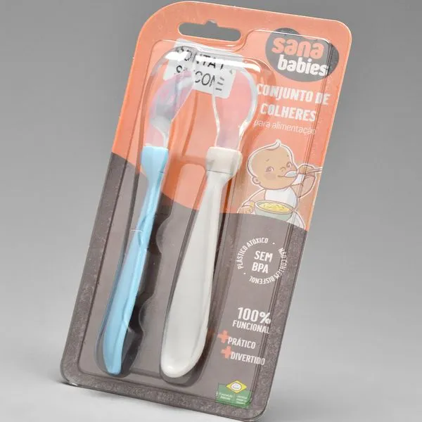 Kit Colher Ponta de Silicone com 2 Unidades Ref. 1008 Ref. 1008