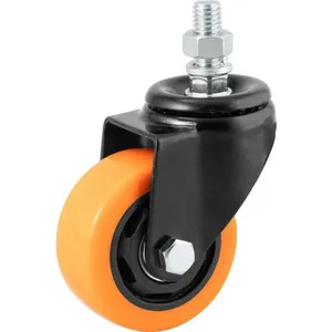 Rodízio giratório leve série black 3" 70 kg GLEB.312.BPA.E - COLSON