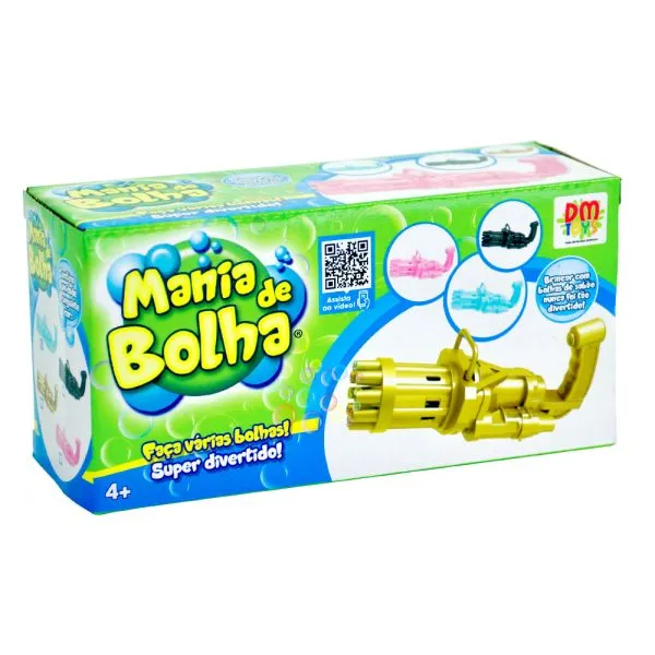 Lançador De Bolha Power A Pilha Diversas Cores