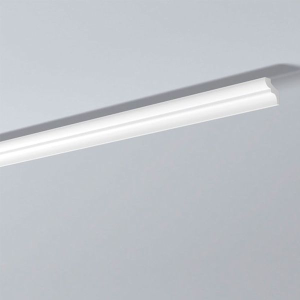 Moldura Rodameio Poliestireno Branco 3cm x 2m D3 Decoflair Gart