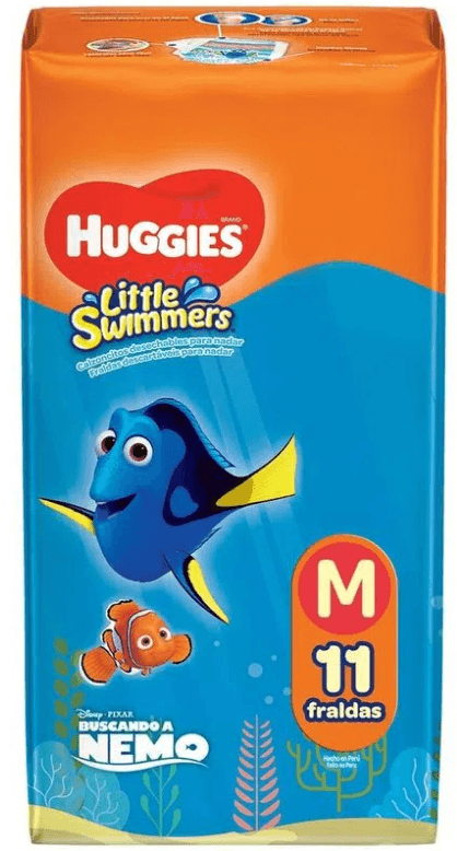 HUGGIES FR.PISCINA LITTLE SWIMMERS M C/11