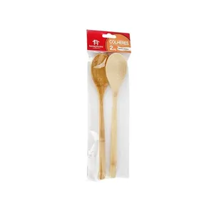 Kit com 2 Colheres de Bambu 22x4cm LM0368/ LM0368FTO - honeyhome