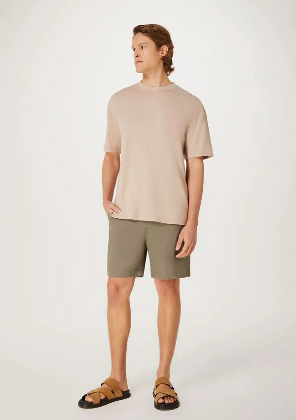 Bermuda Masculina Reta Chino Em Sarja - Verde P