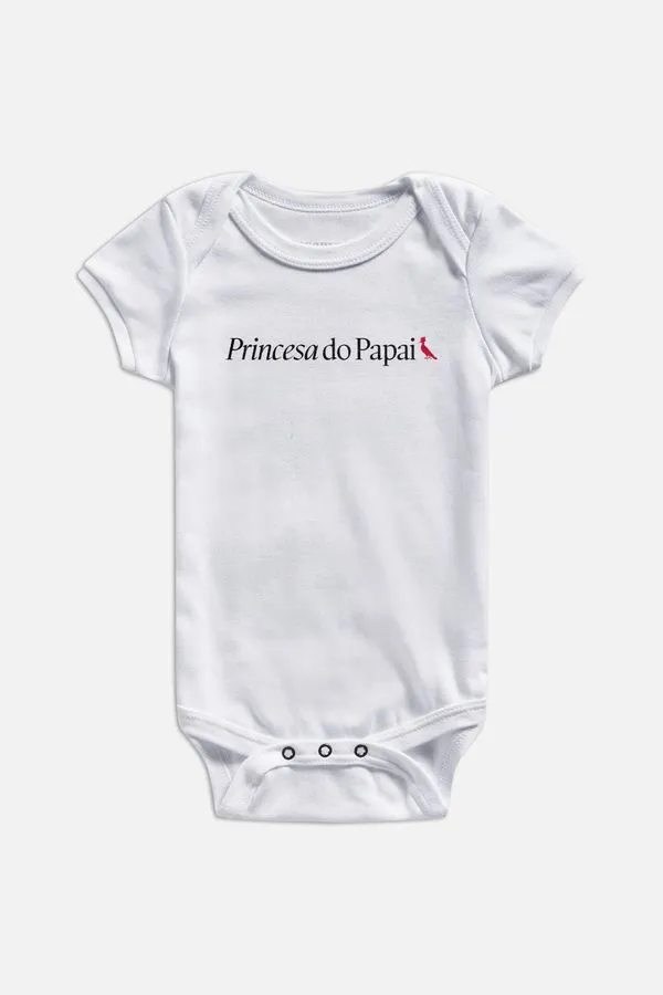 Body Bb Princesa Do Papai Branco - G