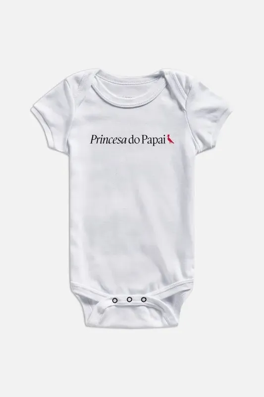 Body Bb Princesa Do Papai Branco - G