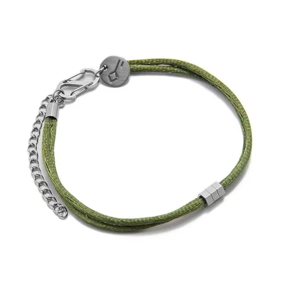 Pulseira Matiz Oasis Verde Militar e Aço Verde Militar Ajustável