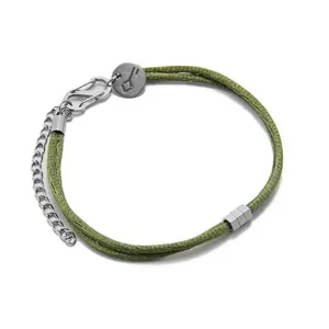 Pulseira Matiz Oasis Verde Militar e Aço Verde Militar Ajustável