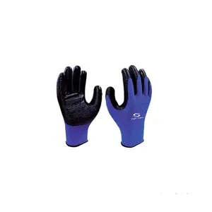 Luva nitrílica NYN 1006N tamanho 9 CA 32038 cinza Super Safety