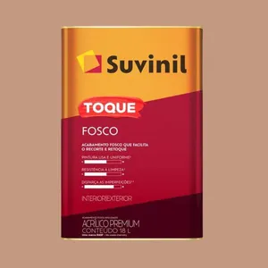 Tinta Premium Acrílica Fosco Toque 18L Suvinil Tinta Premium Acrílica Fosco Toque Flor de Anis 18L Suvinil
