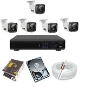 Kit Cftv 5 Câmeras Segurança Infravermelho Hd 1.3 Mp Dvr 8ch c/hd interno