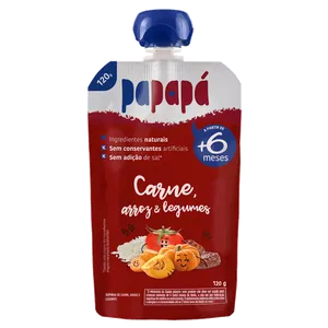 Sopinha Papapa Carne, Arroz & Legumes 120g