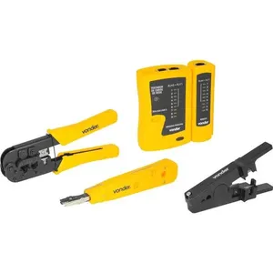 Testador de Cabos de Rede RJ11, RJ12, RJ45 com Acessórios - VONDER